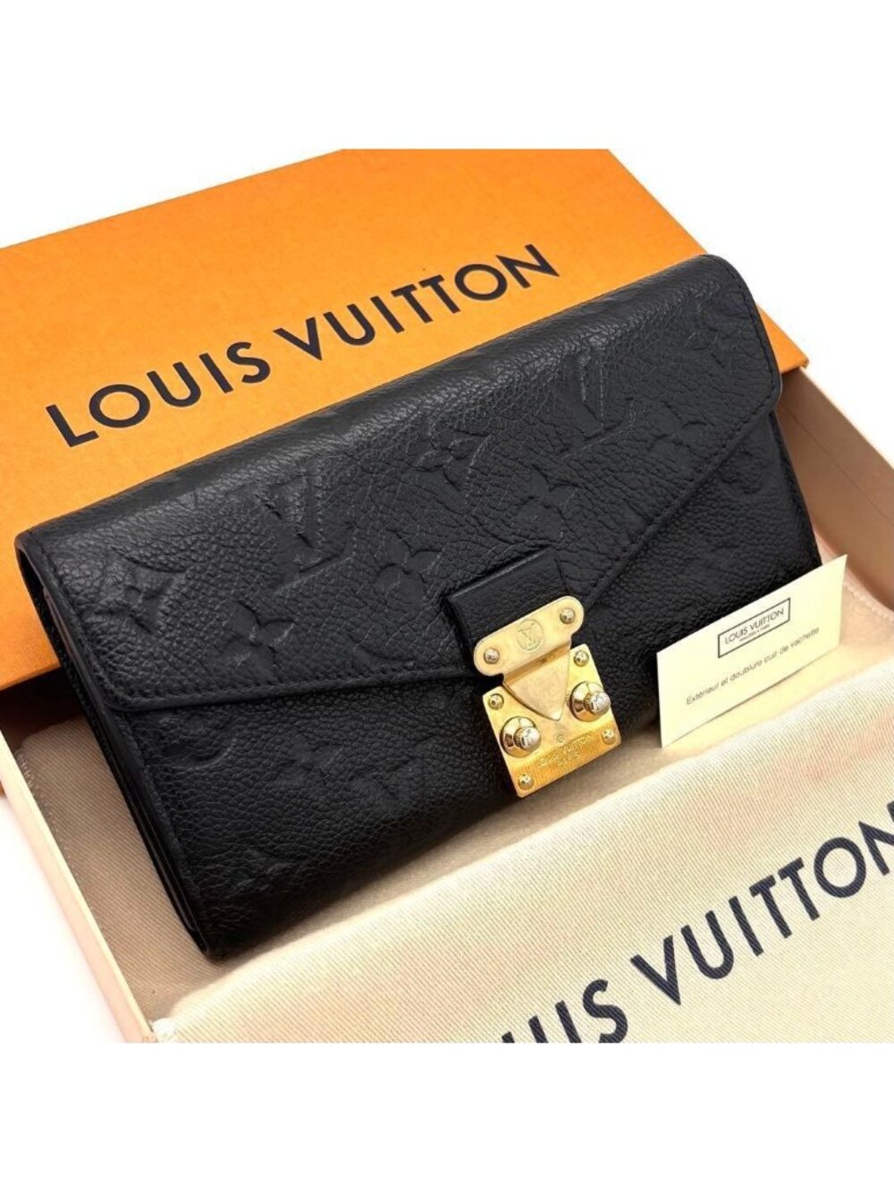 Louis Vuitton Monogram Empreinte Portefeuille Metis Wallet Flap